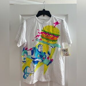 Disney Buzz Lightyear White Graphic Tee